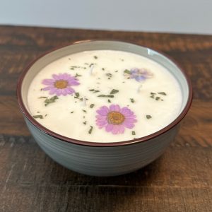 Rose Serenity | Green Ceramic Candle