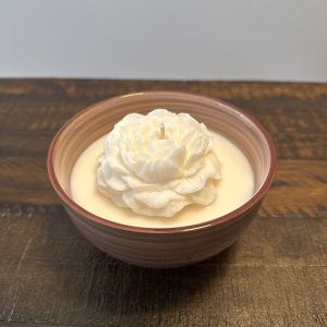 Lavender Grace | Beige Ceramic Bowl