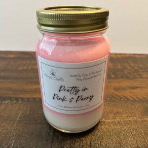 Pretty in Pink & Peony | Mason Jar Candle