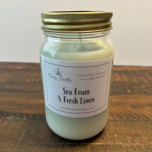 Sea Foam & Fresh Linen | Mason Jar Candle