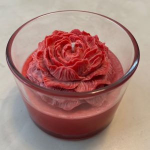 Dusty Rose | Handmade Peony Candle