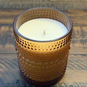 Fall Scents | Textured Brown Glass Candle